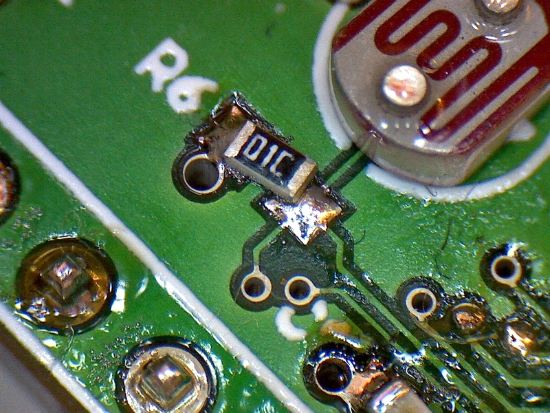 bad SMD resistor soldering