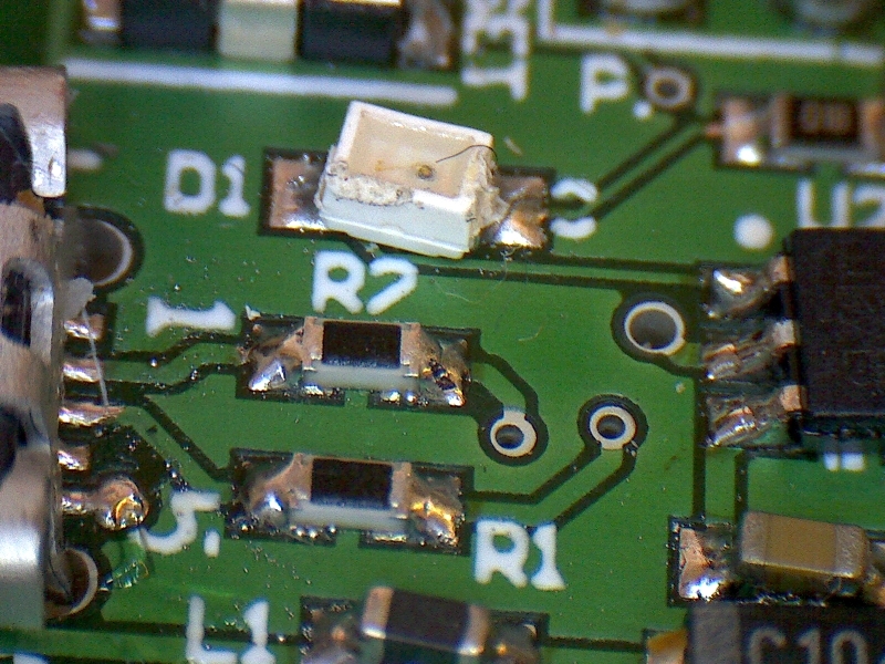 LED soldering on bronze_v2 board